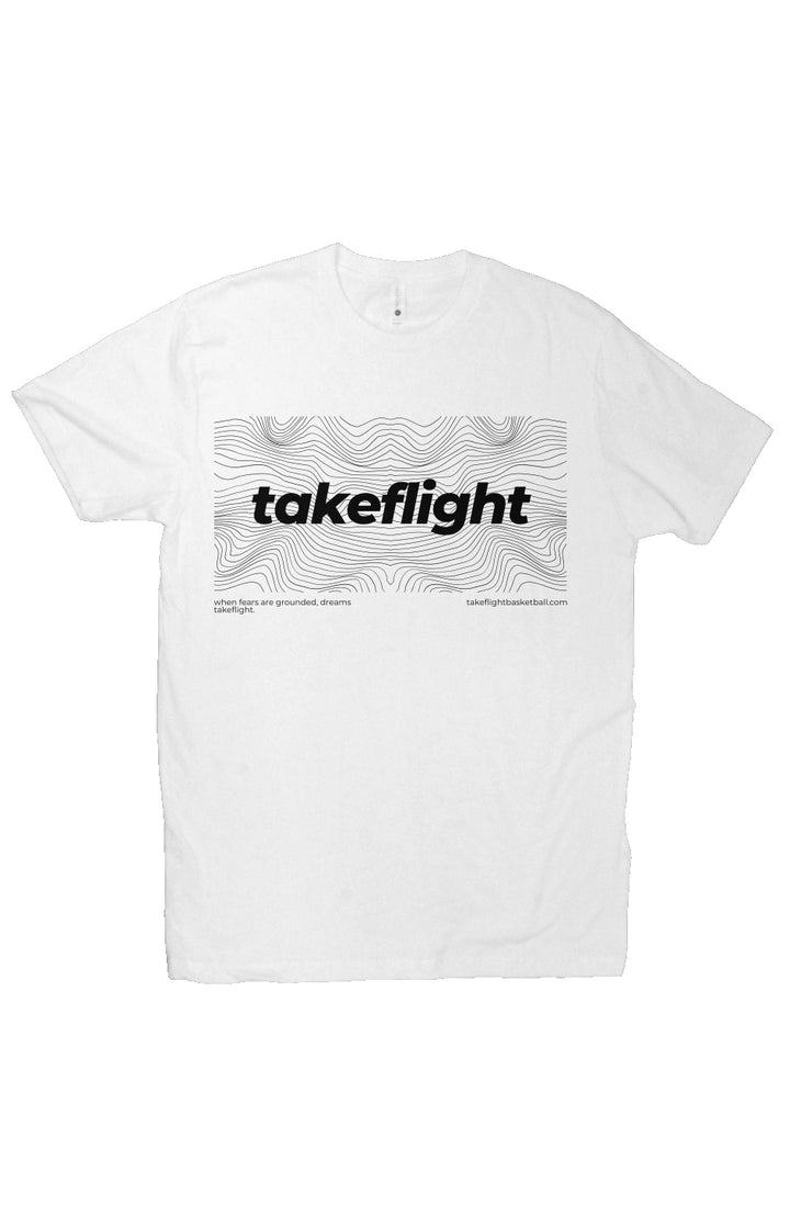 Wavy Flight Tee (White)