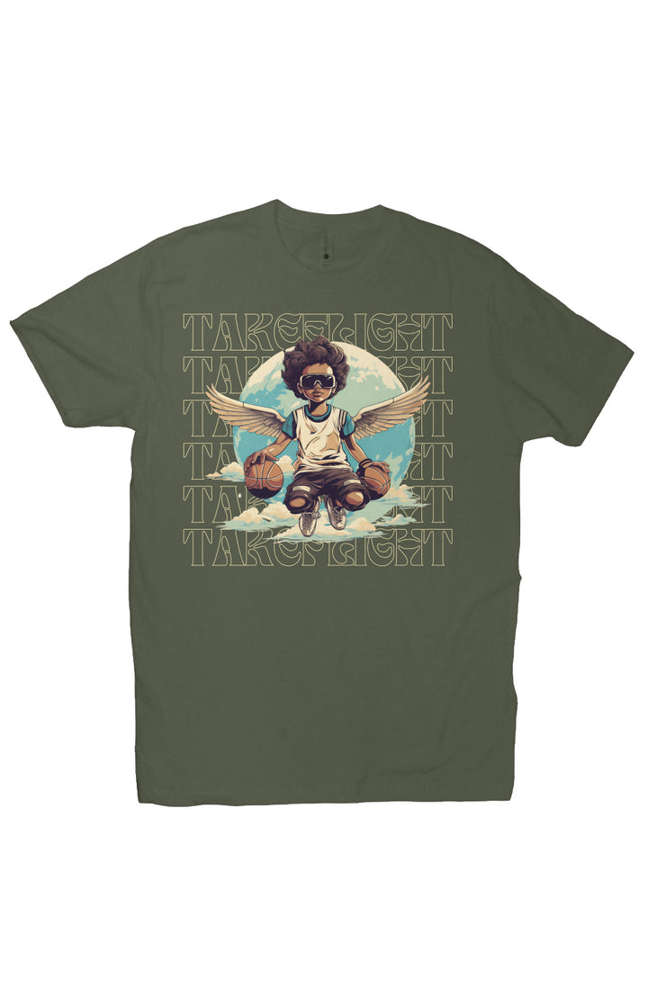 Got My Wings Tee - Military Green